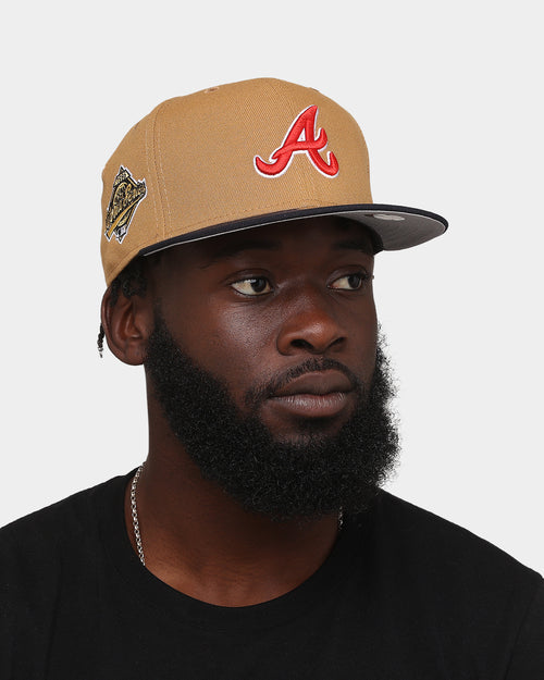 New Era Atlanta Braves 'Midnight Harvest 2-Tone' 59FIFTY Fitted Wheat/Navy