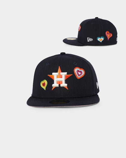 New Era Houston Astros 'Chain Stitch Heart' 59FIFTY Fitted Multi-Coloured