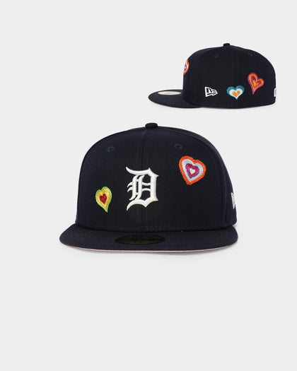 New Era Detroit Tigers 'Chain Stitch Heart' 59FIFTY Fitted Multi-Coloured