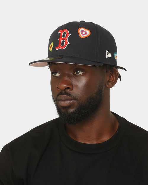 New Era Boston Red Sox 'Chain Stitch Heart' 59FIFTY Fitted Multi-Coloured