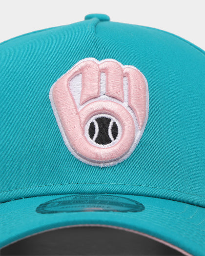 New Era Milwaukee Brewers 'Teal Pink' 9FORTY A-Frame Snapback Teal/Pink