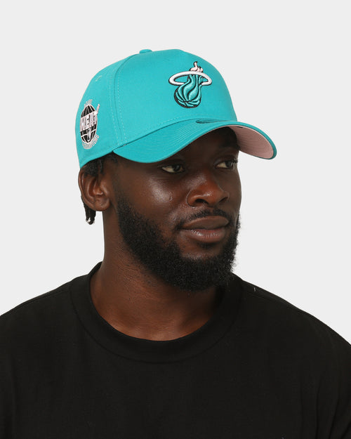 New Era Miami Heat 'Teal Pink' 9FORTY A-Frame Snapback Teal/Pink