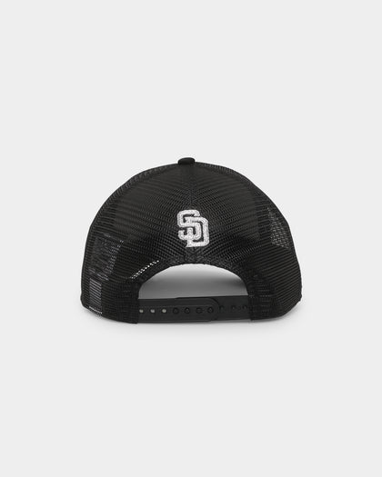 New Era San Diego Padres Rhinestone Trucker 9FORTY A-Frame Snapback Black