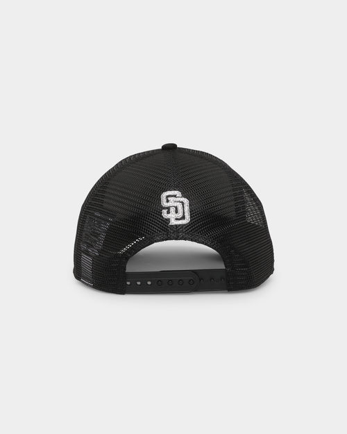 New Era San Diego Padres Rhinestone Trucker 9FORTY A-Frame Snapback Black
