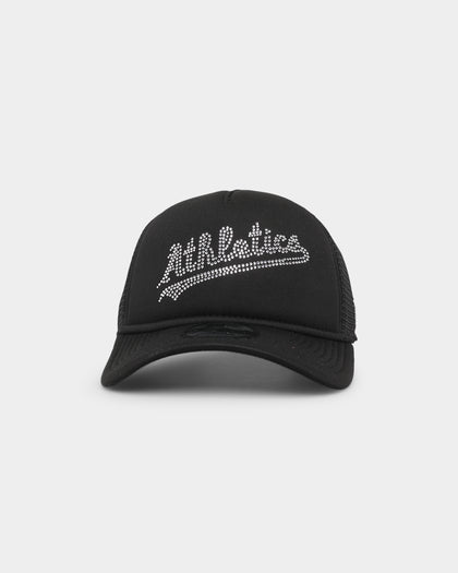 New Era Oakland Athletics Rhinestone Trucker 9FORTY A-Frame Snapback Black