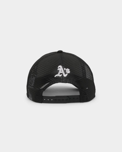 New Era Oakland Athletics Rhinestone Trucker 9FORTY A-Frame Snapback Black