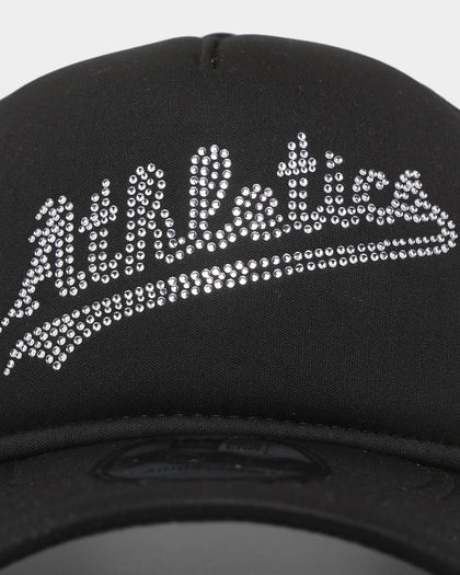 New Era Oakland Athletics Rhinestone Trucker 9FORTY A-Frame Snapback Black