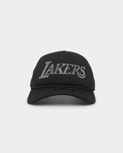New Era Los Angeles Lakers Rhinestone Trucker 9FORTY A-Frame Snapback Black