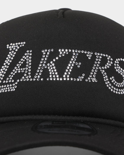 New Era Los Angeles Lakers Rhinestone Trucker 9FORTY A-Frame Snapback Black