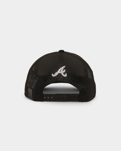 New Era Atlanta Braves 'Rhinestone' Trucker 9FORTY A-Frame Snapback Black