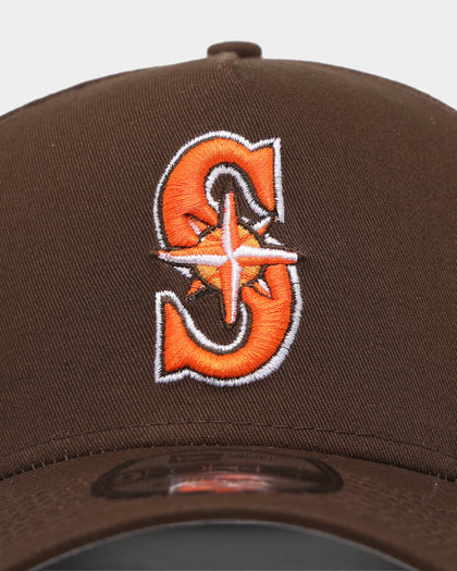 New Era Seattle Mariners 'Walnut Orange' 9FORTY A-Frame Snapback Brown/Orange