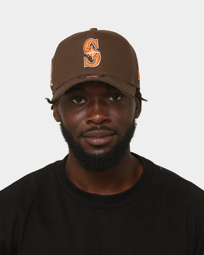 New Era Seattle Mariners 'Walnut Orange' 9FORTY A-Frame Snapback Brown/Orange