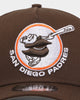 New Era San Diego Padres 'Walnut Orange' 9FORTY A-Frame Snapback Brown/Orange