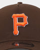 New Era Pittsburgh Pirates 'Walnut Orange' 9FORTY A-Frame Snapback Brown/Orange