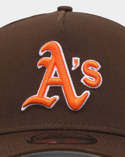 New Era Oakland Athletics 'Walnut Orange' 9FORTY A-Frame Snapback Brown/Orange
