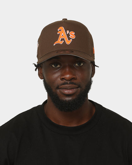 New Era Oakland Athletics 'Walnut Orange' 9FORTY A-Frame Snapback Brown/Orange