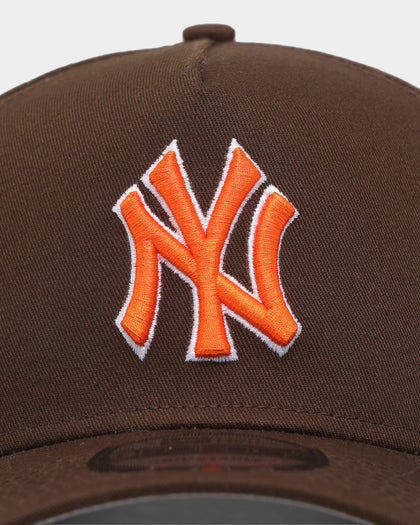 New Era New York Yankees 'Walnut Orange' 9FORTY A-Frame Snapback Brown/Orange