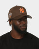 New Era New York Yankees 'Walnut Orange' 9FORTY A-Frame Snapback Brown/Orange