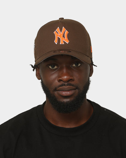 New Era New York Yankees 'Walnut Orange' 9FORTY A-Frame Snapback Brown/Orange