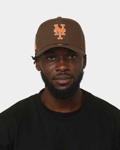 New Era New York Mets 'Walnut Orange' 9FORTY A-Frame Snapback Brown/Orange