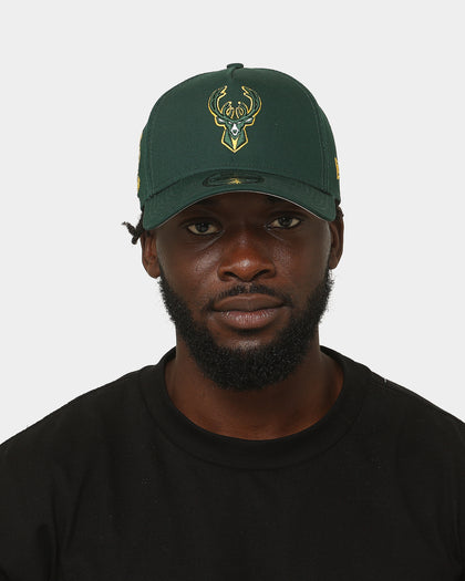 New Era Milwaukee Bucks 'Green And Gold' 9FORTY A-Frame Snapback Green/Gold