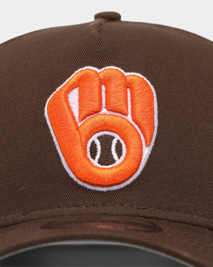 New Era Milwaukee Brewers 'Walnut Orange' 9FORTY A-Frame Snapback Brown/Orange