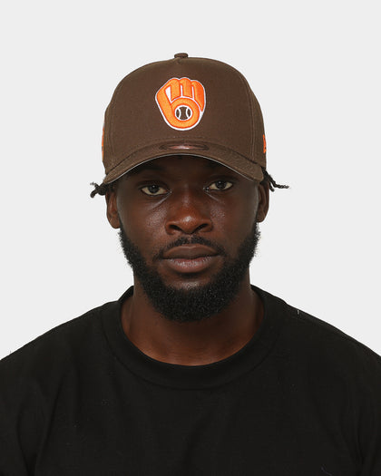 New Era Milwaukee Brewers 'Walnut Orange' 9FORTY A-Frame Snapback Brown/Orange