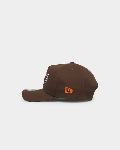 New Era Los Angeles Lakers 'Walnut Orange' 9FORTY A-Frame Snapback Brown/Orange