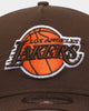 New Era Los Angeles Lakers 'Walnut Orange' 9FORTY A-Frame Snapback Brown/Orange