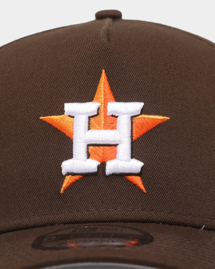 New Era Houston Astros 'Walnut Orange' 9FORTY A-Frame Snapback Brown/Orange