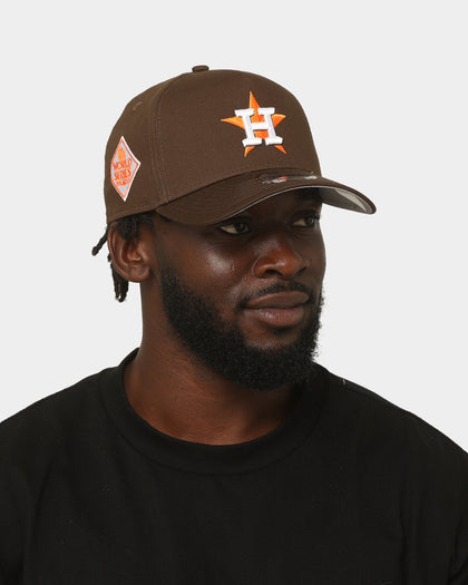 New Era Houston Astros 'Walnut Orange' 9FORTY A-Frame Snapback Brown/Orange