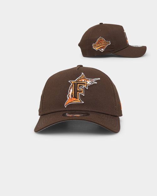 New Era Florida Marlins 'Walnut Orange' 9FORTY A-Frame Snapback Brown/Orange