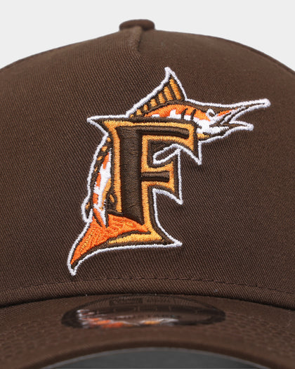New Era Florida Marlins 'Walnut Orange' 9FORTY A-Frame Snapback Brown/Orange
