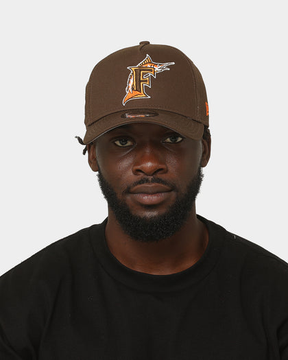 New Era Florida Marlins 'Walnut Orange' 9FORTY A-Frame Snapback Brown/Orange