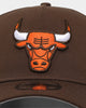New Era Chicago Bulls 'Walnut Orange' 9FORTY A-Frame Snapback Brown/Orange