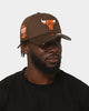 New Era Chicago Bulls 'Walnut Orange' 9FORTY A-Frame Snapback Brown/Orange