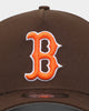 New Era Boston Red Sox 'Walnut Orange' 9FORTY A-Frame Snapback Brown/Orange