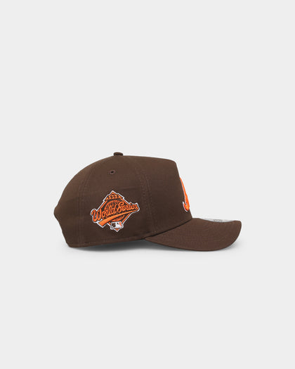 New Era Atlanta Braves 'Walnut Orange' 9FORTY A-Frame Snapback Brown/Orange