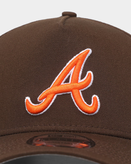 New Era Atlanta Braves 'Walnut Orange' 9FORTY A-Frame Snapback Brown/Orange
