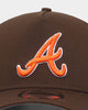 New Era Atlanta Braves 'Walnut Orange' 9FORTY A-Frame Snapback Brown/Orange