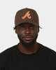 New Era Atlanta Braves 'Walnut Orange' 9FORTY A-Frame Snapback Brown/Orange