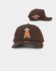 New Era Anaheim Angels 'Walnut Orange' 9FORTY A-Frame Snapback Brown/Orange
