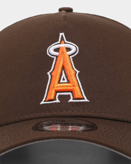 New Era Anaheim Angels 'Walnut Orange' 9FORTY A-Frame Snapback Brown/Orange