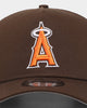New Era Anaheim Angels 'Walnut Orange' 9FORTY A-Frame Snapback Brown/Orange