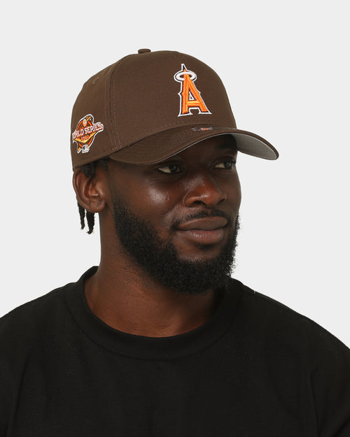 New Era Anaheim Angels 'Walnut Orange' 9FORTY A-Frame Snapback Brown/Orange