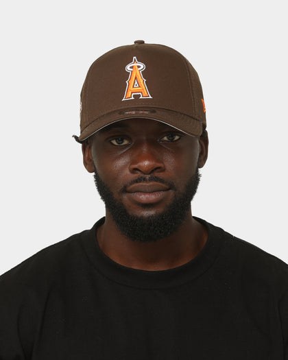 New Era Anaheim Angels 'Walnut Orange' 9FORTY A-Frame Snapback Brown/Orange