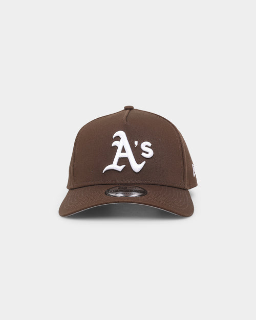 New Era Oakland Athletics 'Walnut' 9FORTY A-Frame Snapback Dark Brown