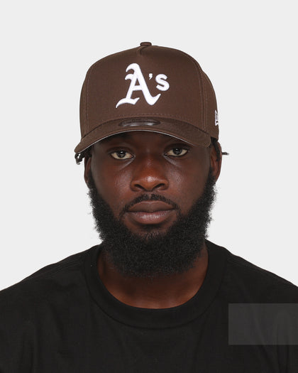 New Era Oakland Athletics 'Walnut' 9FORTY A-Frame Snapback Dark