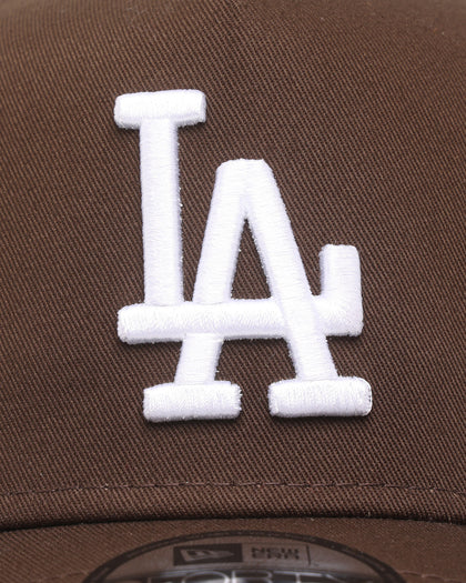 New Era Los Angeles Dodgers 'Walnut' 9FORTY A-Frame Snapback Dark Brown