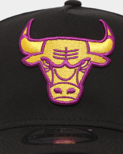 New Era Chicago Bulls 'Passionfruit' 9FORTY A-Frame Snapback Black